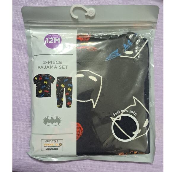 Batman Snug Fit Character Toddler 12 Month Pajama 2 Piece Set Size 12 Months - Picture 5 of 7